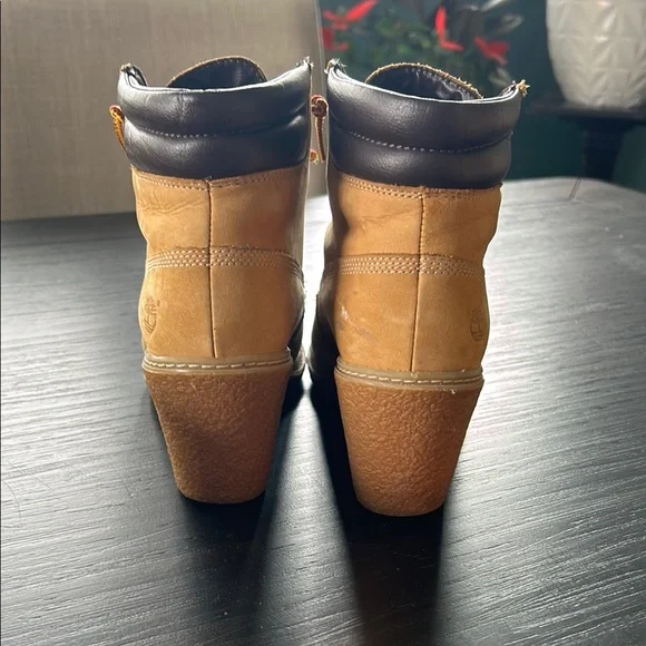 Timberland Women's Tan Wedge Boots - Picture 4 of 8